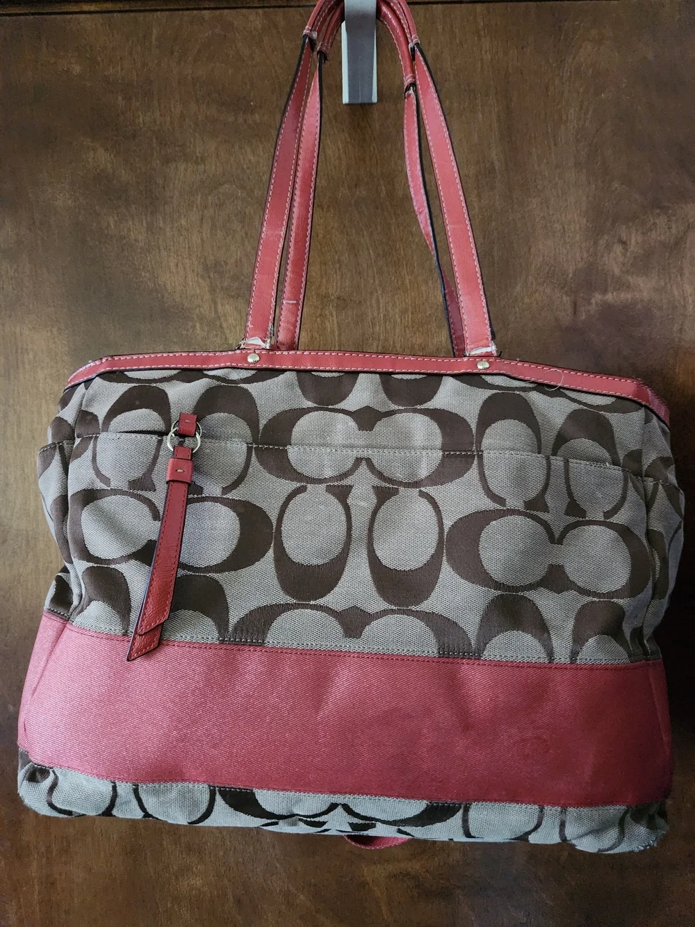 Rehab -Coach Lurex Signature Canvas Xlarge Tote